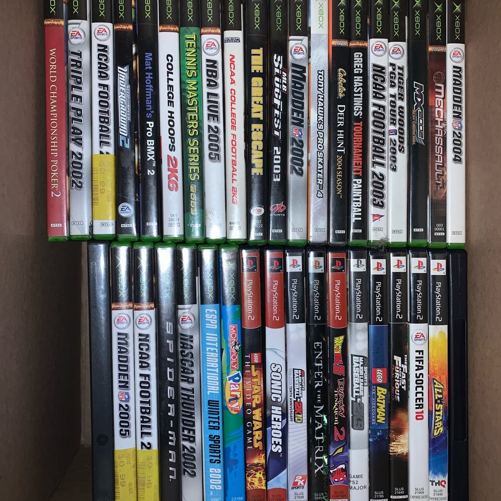 Original Xbox and PlayStation 2 Games Lot 36 Games